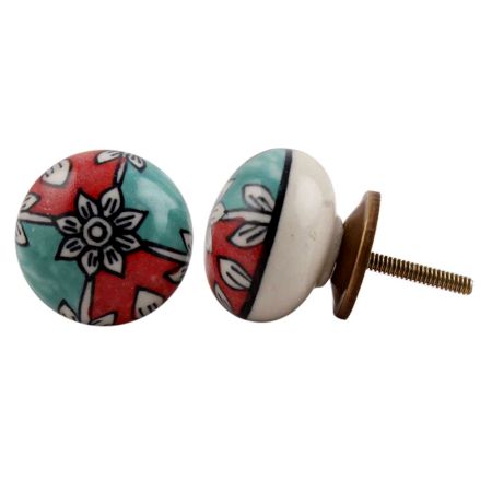 Lily Flower Flat Knob