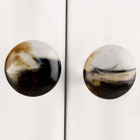 Marble Flat Ceramic Knob (1)