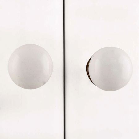 White Small Flat Knob (1)