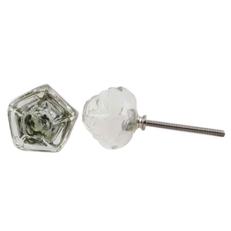 Pyramid Glass Drawer Knobs Online