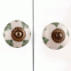 Moss Green Heart Ceramic Knob