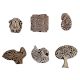 Set of 6 Piece New Mix Wooden Printing Block