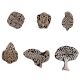 Set of 6 Piece New Mix Wooden Printing Block