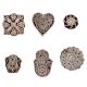 Set of 6 Piece New Mix Wooden Printing Block