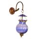 Blue Pumpkin Shaped Wall Lamp