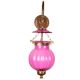 Pink Melon Shaped Hanging Lamp 