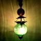 Green Melon Shaped Glass Lamp 