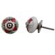 Red Flower Crackle Ceramic Dresser Knob Online