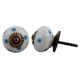 Blue Polka Dot Crackle Drawer Knob
