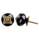Navy Blue Etched Ceramic Knob-07