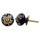 Navy Blue Etched Ceramic Knob-09
