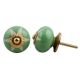 Pea Green Etched Ceramic Knob-10