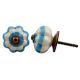 Cream Turquoise Medium Knob