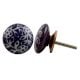 Purple Etched Flat Knob