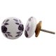 Purple Floral Knob