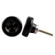 Black Ceramic Button Knob
