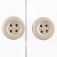 Cream Ceramic Button Knob