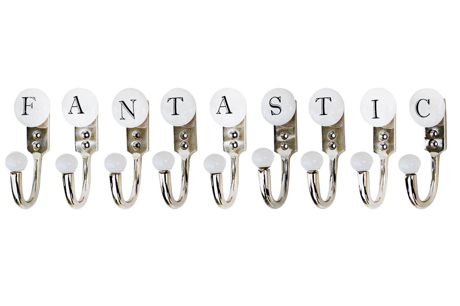 FANTASTIC White & Black Alphabet Hooks (Combo Pack)