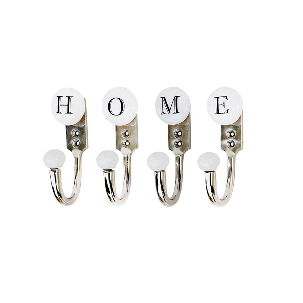 HOME White & Black Alphabet Hooks (Combo Pack)