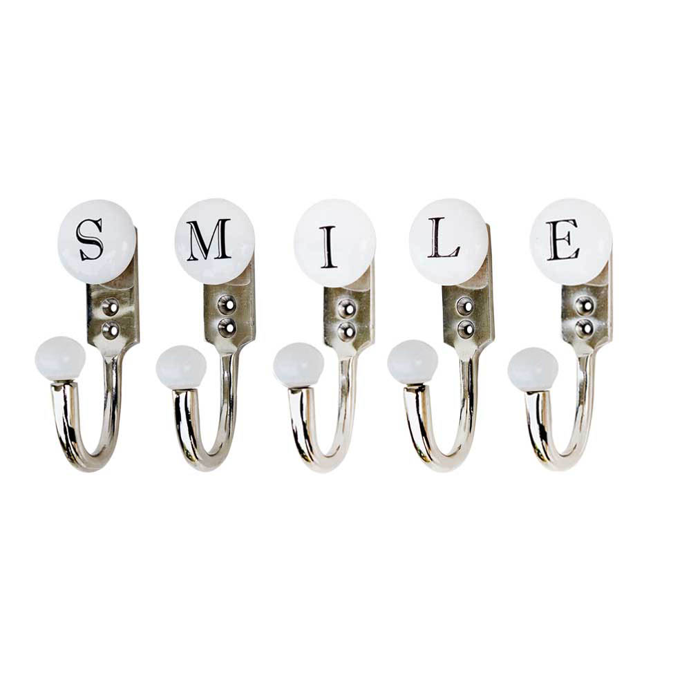 SMILE White & Black Alphabet Hooks (Combo Pack)