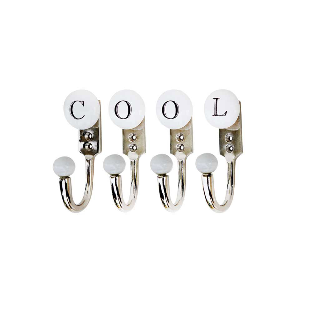 COOL White & Black Alphabet Hooks (Combo Pack)