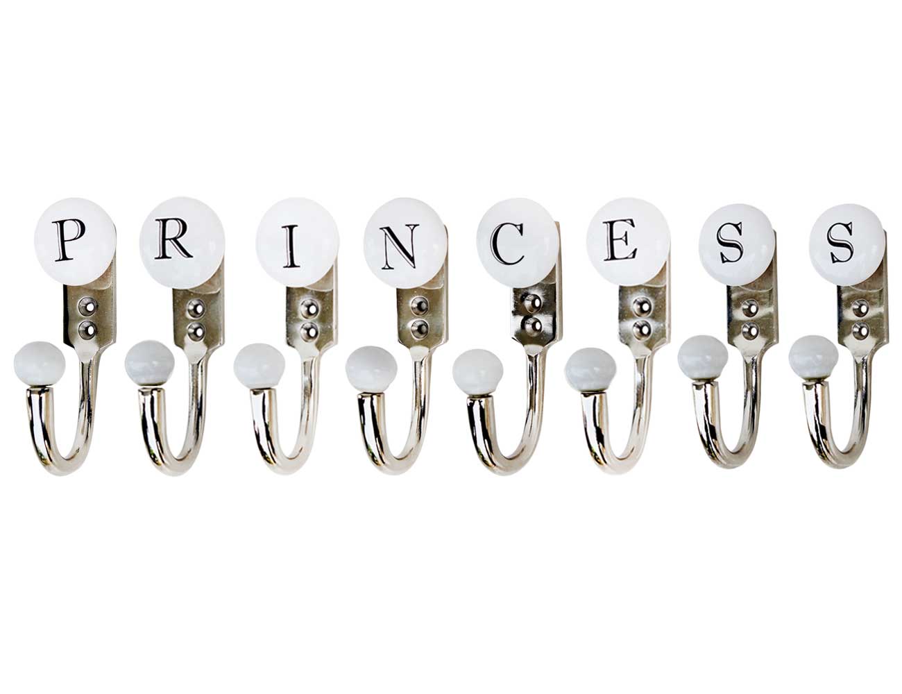 PRINCESS White & Black Alphabet Hooks (Combo Pack)
