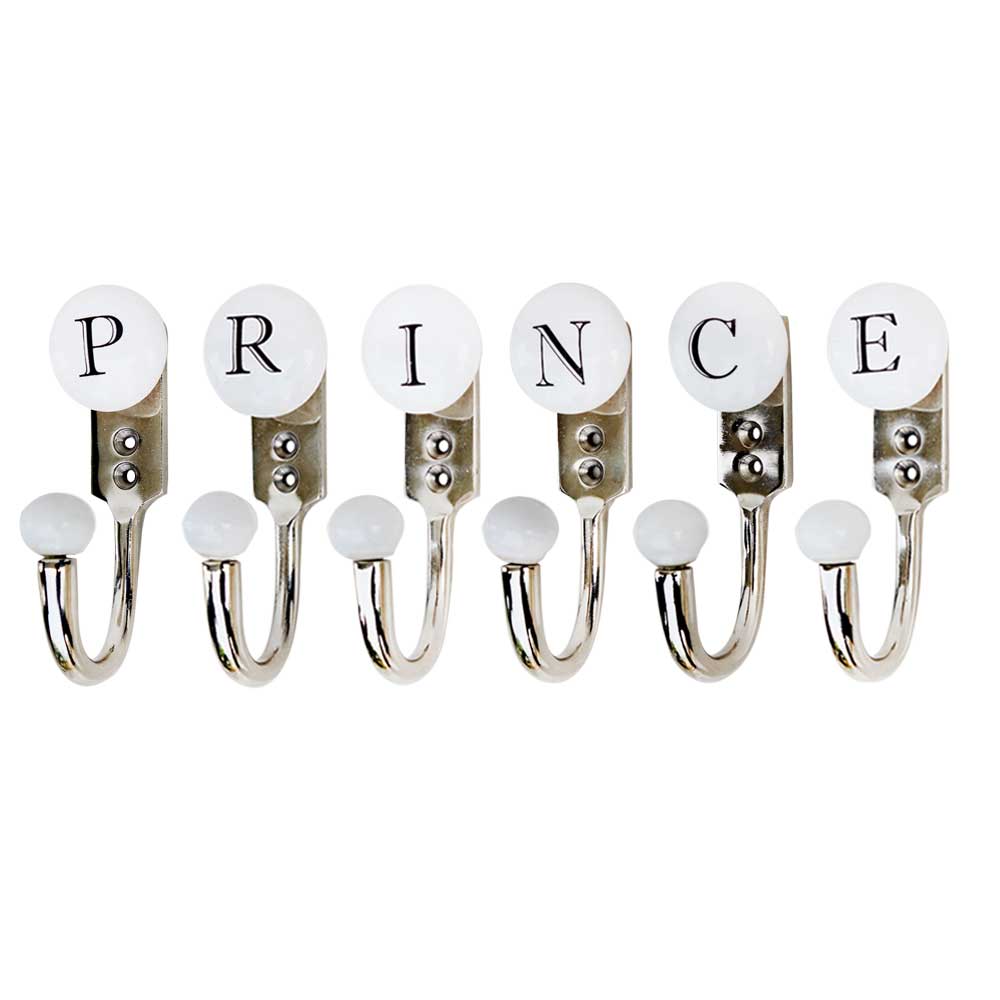 PRINCE White & Black Alphabet Hooks (Combo Pack)
