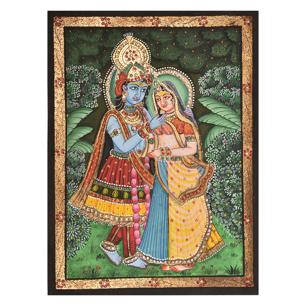 Tanjore Painting Of Radha Krishna