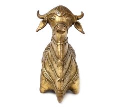 Auspicious Golden Bull Bronze Statue