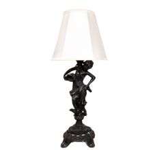 Beautiful Metal Lady Statue Table Lamp