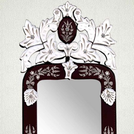 Brown Long Venetian Mirror-46.5 inches X 16 inches