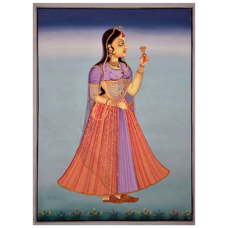 Painting Of Mughal Princess