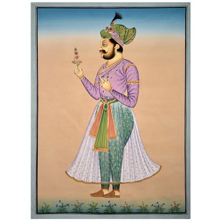 Painting Of Mughal Prince