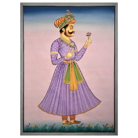 Handmade Painting Of Indian Maharaja