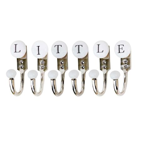 LITTLE White & Black Alphabet Hooks (Combo Pack)
