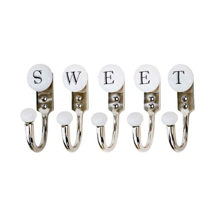SWEET White & Black Alphabet Hooks (Combo Pack)