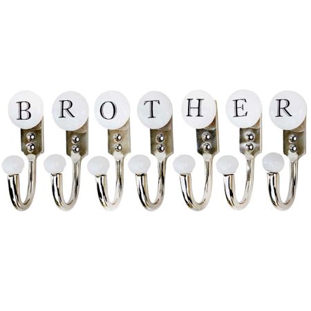 BROTHER White & Black Alphabet Hooks (Combo Pack)