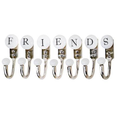 FRIENDS White & Black Alphabet Hooks (Combo Pack)
