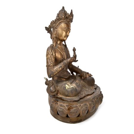 Rare Tibetan Bronze Buddha Figurine