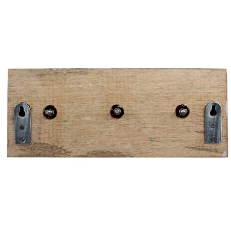 White Purple Strip Wooden Hooks