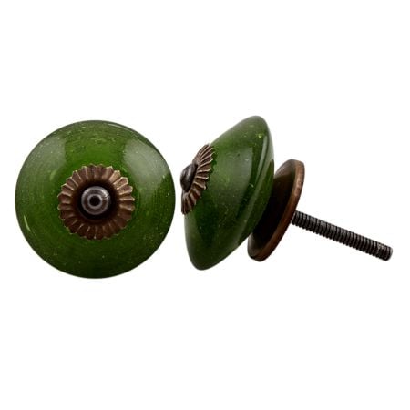 Dark Olive Green Knob