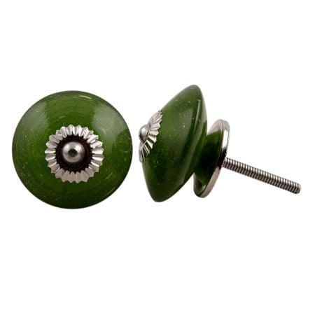 Dark Olive Green Knob
