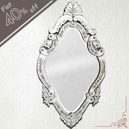 Oval Venetian Mirror-46 inches X 27 inches