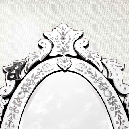 Oval Venetian Mirror-42.5 inches X 25 inches
