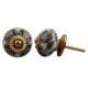 Black Leaf Painted Knob