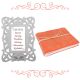 White Photoframe With Orange Diary (Combo Pack)