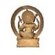 Bronze Ganesha Statue with Rat