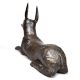 Bronze Statue of Seated Dog