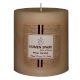 Vanilla Caramel Scented Rustic Pillar Candle (3 Inches X 3 Inches)