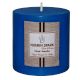 Ocean Blue Scented Smooth Pillar Candle (3 Inches X 3 Inches)